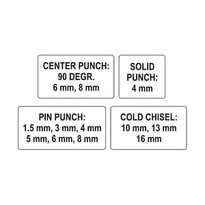 Yato Chisel & Punch Set Of 12 Pcs, YT-4714