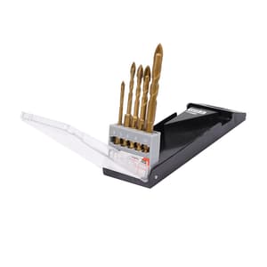 Yato 4 - 10 mm Dia Glass & Tile Drills Bit Set (Pack Of 5 Pcs), YT-44809