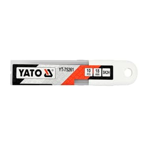 Yato 18 mm Ultra Sharp Spare Blade (Pack of 10 Pcs), YT-75261