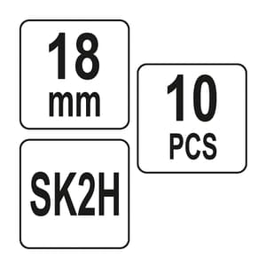 Yato 18 mm Ultra Sharp Spare Blade (Pack of 10 Pcs), YT-75261