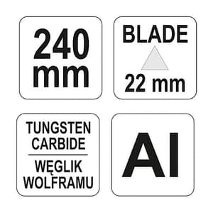 Yato 240 mm Metal Scraper, YT-5702