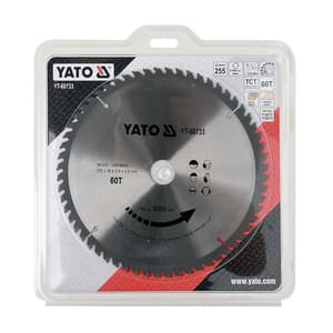 Yato 10 inch / 255 mm TCT Circular Saw Blade For Wood (60 Teeth), YT-60733