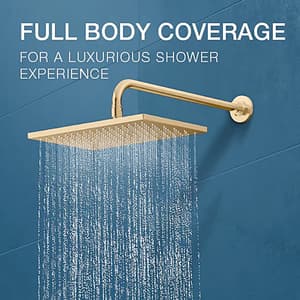 Kohler ModernLife 330 x 230 mm Single Function Rain Head In French Gold Finish, K-27731IN-AF