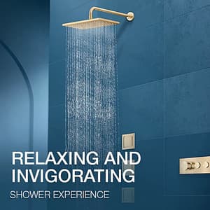 Kohler ModernLife 330 x 230 mm Single Function Rain Head In French Gold Finish, K-27731IN-AF