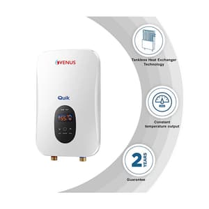 Venus Quik 7.5 kW Tankless Instant Water Heater, QU75