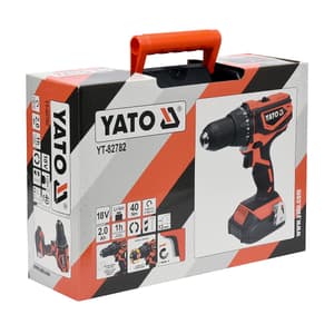 Yato 18V / 2.0 Ah / 13mm Li-ion Drill Driver Kit (Cordless), YT-82782