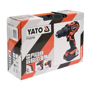 Yato 18V / 2.0 Ah / 13mm Li-ion Brushless Drill Driver (Cordless), YT-82794