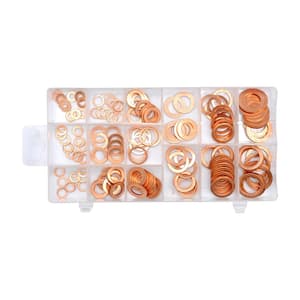 Yato Copper Washers Assortment, (Pack Of  150 Pcs) YT-06871