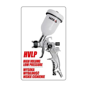 Yato 0.1Ltr / 0.8mm Spray Gun With Fluid Cup Hvlp, YT-2357