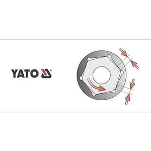 Yato 14 / 3/8" Dia 6PT Hexagonal Socket, YT-3809