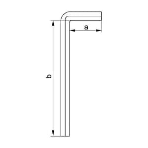 Yato 12 mm Long Hex Allen Keys, YT-5750