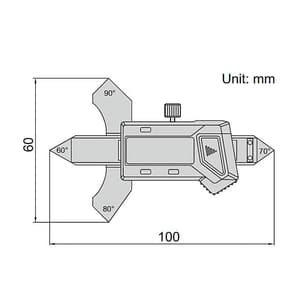 Insize 0 - 7 mm Range Digital Welding Gauge, 4831-20A