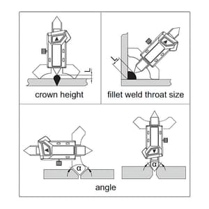 Insize 0 - 7 mm Range Digital Welding Gauge, 4831-20A