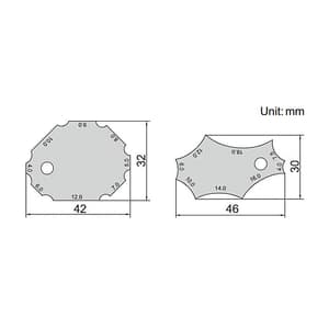Insize Fillet Welding Gauge, 4832-1