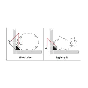 Insize Fillet Welding Gauge, 4832-1