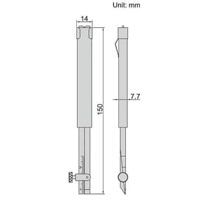 Insize 0 - 30 mm Pipe Welding Gage, 4841-1