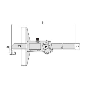 Insize 200 mm / 8 inch Digital Hook Depth Gauge, 1142-200A