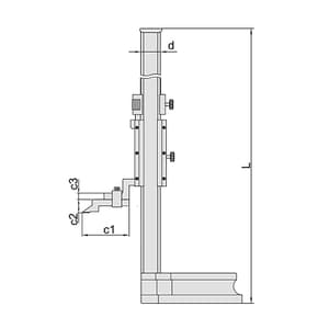 Insize 200 mm Vernier Height Gauge (Basic Type), 1251-200
