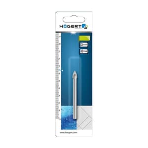 Hogert 6 mm Dia Glass & Tile Drill Bit, HT6D086