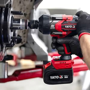 Yato 18V / 6.0 Ah Li-ion Brushless Cordless Impact Wrench, YT-828073
