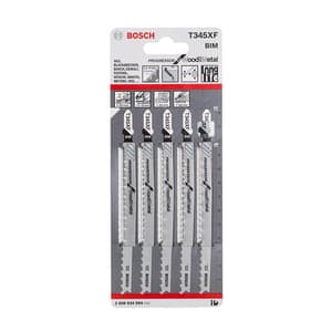 Bosch 132 mm Jigsaw Blades Progressor for Wood & Metal (T 345 XF), 2 608 634 994