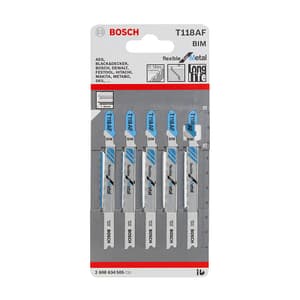 Bosch 92 mm Jigsaw Blades Flexible for Metal (T 118 AF), 2 608 634 505