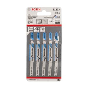 Bosch 100 mm Jigsaw Blades Progressor for Metal (T 123 X), 2 608 638 473