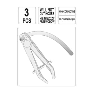 Yato 3 Pcs Flexible Line Clamp Set, YT-0840