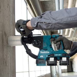 Makita 18V X2 (36V) LXT BL 28 mm SDS-Plus Cordless Combination Hammer with Rapid Charger & 2 Pcs 5.0Ah Batteries, DHR280PT2J