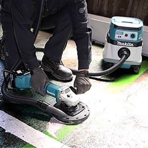 Makita 18V X 2 (36V) LXT BL 230 mm Cordless Angle Grinder with Rapid Charger & 2 Pcs 5.0 Ah Batteries, DGA901PT2