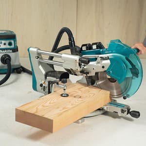 Makita 18V X2 (36V) LXT BL 305 mm (12") Cordless Slide Compound Laser Miter Saw With Rapid Charger & 2 Pcs 5.0Ah Batteries, DLS211PT2