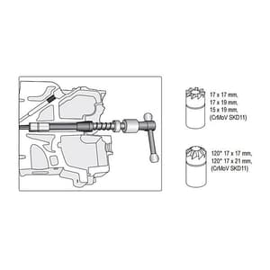 Yato 8 Pcs Diesel Injector And Cutter Set, YT-17625