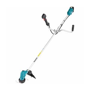 Makita 18V LXT BL 3-Speed Cordless Bike Handle Grass Trimmer with Rapid Charger & 2 Pcs 5.0Ah Batteries, DUR190URT1