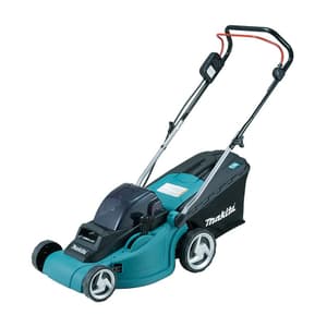 Makita 18V X2 (36V) LXT Li-Ion 380 mm (15") 2-in-1 Cordless Lawn Mower with Rapid Charger & 2 Pcs 5.0Ah Batteries, DLM380PM2