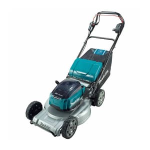 Makita 18V X 2 LXT BL 534 mm (21") Self-Propelled Cordless Lawn Mower with Rapid Charger & 4 Pcs 5.0Ah Batteries, DLM533PT4
