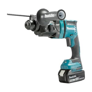Makita 18V LXT BL / 18 mm (11/16") SDS-PLUS Cordless Combination Hammer with Rapid Charger & 2 Pcs 5.0Ah Batteries, DHR182RTJ