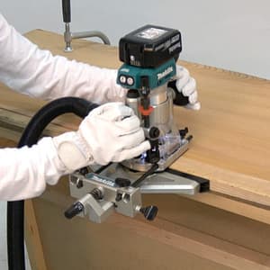 Makita 18V LXT BL 6 mm (1/4") / 8 mm (5/16") Cordless Variable Speed Trimmer with Dual LED Lights (Bare Tool), DRT50Z