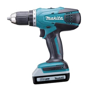 Makita 18V Li-Ion 13 mm (1/2") Drill Driver with Charger & 2 Pcs 1.5Ah G-Batteries, DF457DWE