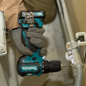 Makita 12V max CXT BL 10 mm (3/8") Cordless Drill Driver with Charger & 2 Pcs 1.5Ah Batteries, DF332DWYE