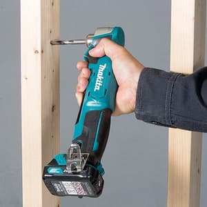 Makita 12V max CXT Li-Ion 10 mm (3/8") Cordless Keyed Chuck Angle Drill with Charger & 1 Pcs 2.0Ah Battery, DA332DWAE