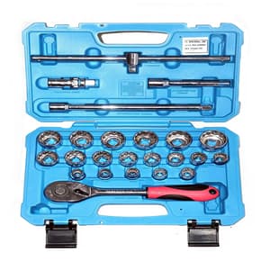 Taparia 24 Pcs 1/2 Inch Sq. Drive BiHexagonal Socket Set (12PT), BMS 15MXL