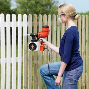 Black+Decker 1.2 Ltr / 400W Handheld Spray Gun With Paint Flow Indicator (Type 01), HVLP200-QS