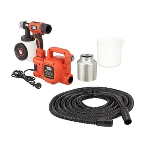 Black+Decker 1.2 Ltr / 450W Floor-Based Spray System With Paint Flow Indicator, HVLP400-B1