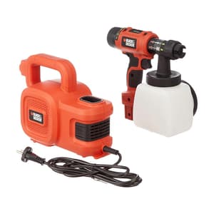 Black+Decker 1.2 Ltr / 450W Floor-Based Spray System With Paint Flow Indicator, HVLP400-B1