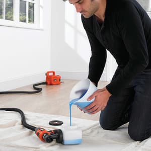 Black+Decker 1.2 Ltr / 450W Floor-Based Spray System With Paint Flow Indicator, HVLP400-B1