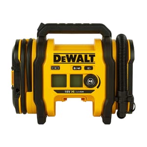 Dewalt 18V 160PSI AC/DC Multipurpose Cordless Tyre Inflator with Digital Guage Autocut Off System & 2 Operating Modes For Car & Home, DCC018N-XJ