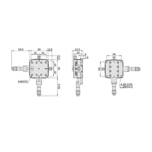Insize 60 x 60 mm XY-Axis Stage, 6584-602