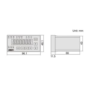 Insize 6 Digits Display Unit For Capacitance Linear Gages, 7106-1A