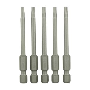 Dewalt T15 x 70 mm Length Torx High Quality Screwdriving Bits (Pack of 5 Pcs), DT7291-QZ