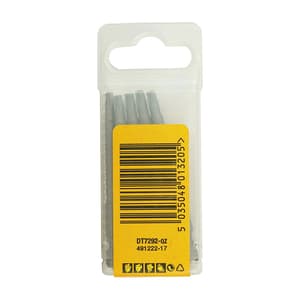 Dewalt T20 x 70 mm Length Torx High Quality Screwdriving Bits (Pack of 5 Pcs), DT7292-QZ